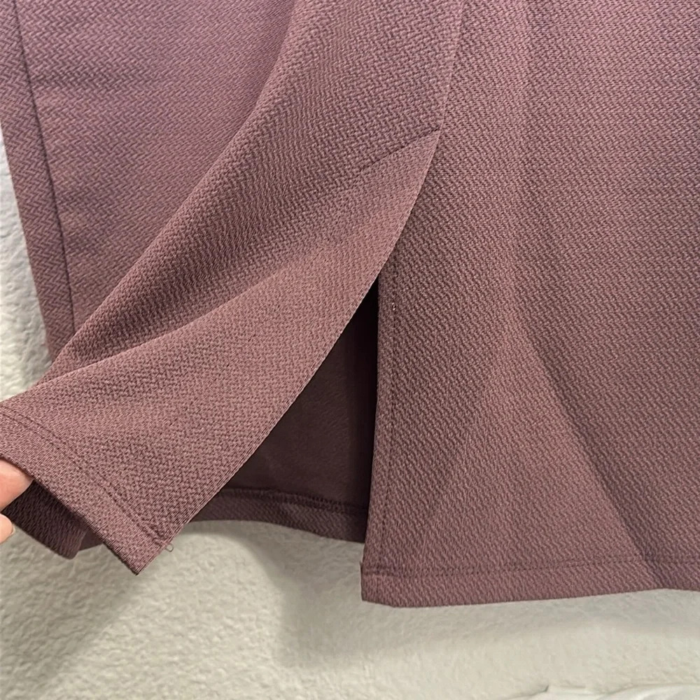 Torrid Mauve Purple Textured Scuba and Lace Peplum Dress Womens Size 10 NWT - Picture 7 of 15
